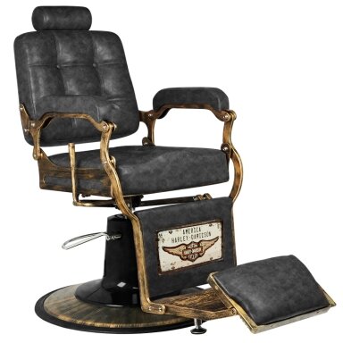 Professional barbers and beauty salons haircut chair BOSS HD OLD LEATHER , black color Professional barbers and beauty salons haircut chair BOSS HD OLD LEATHER , black color