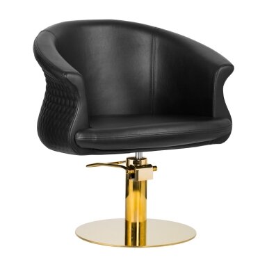 Professional hairdressing chair GABBIANO WERSAL, black Professional hairdressing chair GABBIANO WERSAL, black