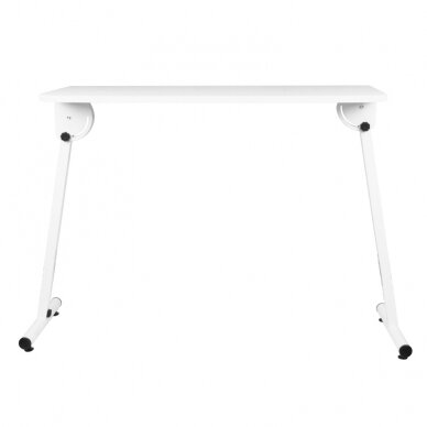 Профессиональный мобильный раскладной маникюрный стол, белого цвета 1