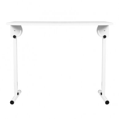 Профессиональный мобильный раскладной маникюрный стол, белого цвета 3