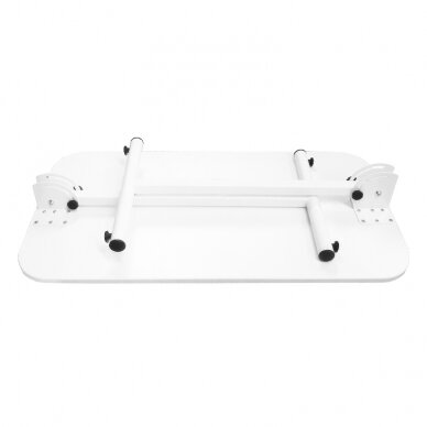 Профессиональный мобильный раскладной маникюрный стол, белого цвета 4