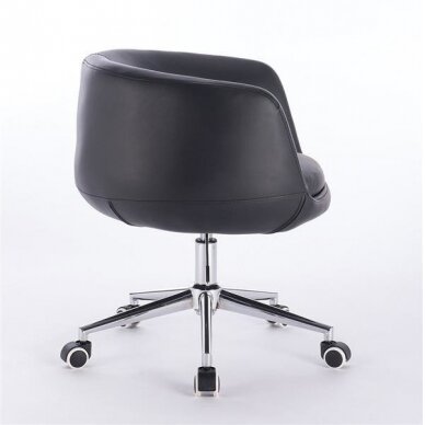 Grožio salono kėdė su ratukais HC333K, juodos spalvos 2