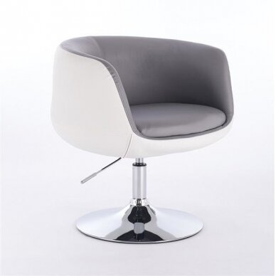 Кресло для салона красоты на устойчивой базе или на колесах HC333N, цвет серый