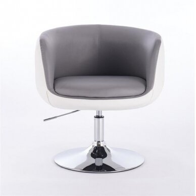 Кресло для салона красоты на устойчивой базе или на колесах HC333N, цвет серый 1