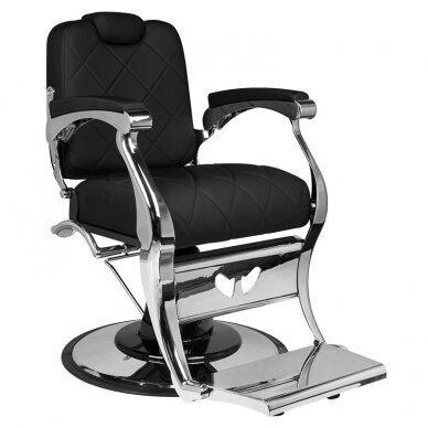 Профессиональное барберское кресло для парикмахерских и салонов красоты GABBIANO DARIO, черного цвета