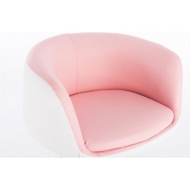 Grožio salono kėdė su ratukais HC333K, rožinės spalvos 3