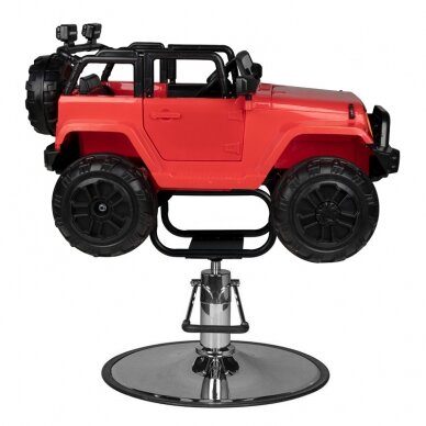 Профессиональное детское парикмахерское кресло-стул-автомобиль JEEP, красного цвета 1 Профессиональное детское парикмахерское кресло-стул-автомобиль JEEP, красного цвета 1
