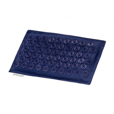 Masažinis akupresuros kilimėlis su pagalvėle, mėlynos spalvos 2