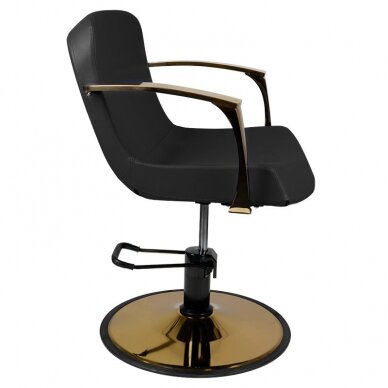 Professional barber chair GABBIANO BOLONIA , black color 2