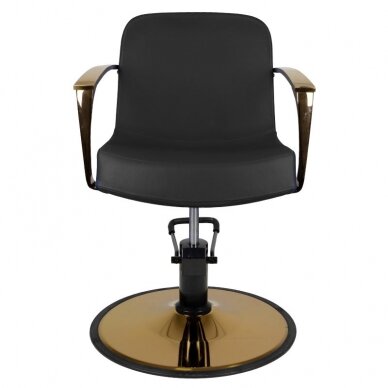 Professional barber chair GABBIANO BOLONIA , black color 3
