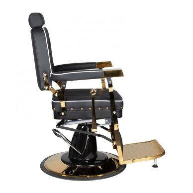 Professional barbers and beauty salons haircut chair GABBIANO FILIPPO GOLD , juodos spalvos 3
