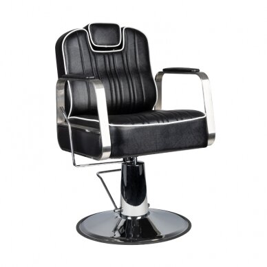 Professional barbers and beauty salons haircut chair GABBIANO MATTEO, black color