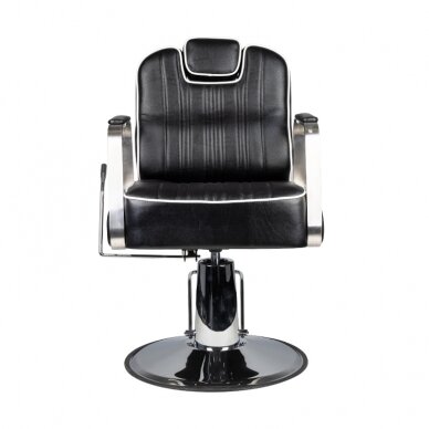 Professional barbers and beauty salons haircut chair GABBIANO MATTEO, black color 1