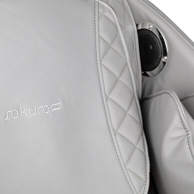 SAKURA COMFORT 806 kėdė su masažo funkcija, pilkos spalvos 4
