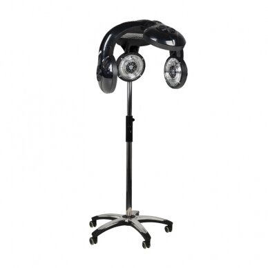 Professional hairdressing infrazone GABBIANO 938 with stand, black color 1