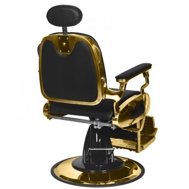 Профессиональное барберское кресло для парикмахерских и салонов красоты GABBIANO FRANSESCO, черного цвета 1