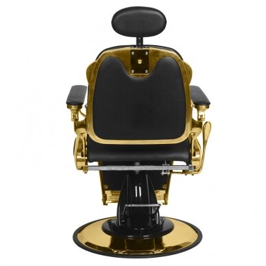 Профессиональное барберское кресло для парикмахерских и салонов красоты GABBIANO FRANSESCO, черного цвета 2