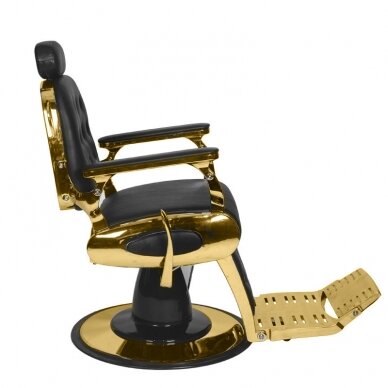 Профессиональное барберское кресло для парикмахерских и салонов красоты GABBIANO FRANSESCO, черного цвета 3