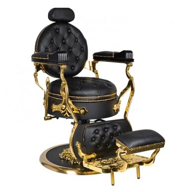 Профессиональное барберское кресло для парикмахерских и салонов красоты GABBIANO CESARE GOLD