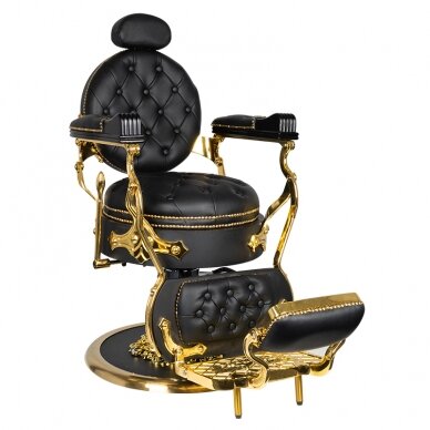 Профессиональное барберское кресло для парикмахерских и салонов красоты GABBIANO CESARE GOLD 1