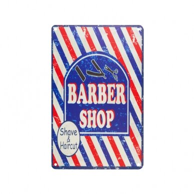 Декоративная табличка для салонов красоты, барбершопов и парикмахерских BARBER C012
