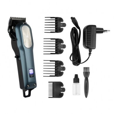 Профессиональная машинка для стрижки волос KESSNER-101, бирюзовый цвет