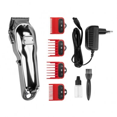 Professional hair clipper KESSNER-2020A, silver color 1