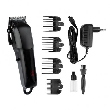 Профессиональная машинка для стрижки волос KES-888B, цвет черный