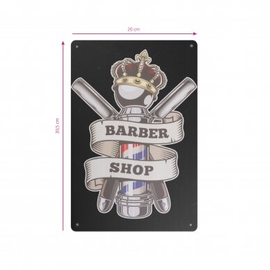 Декоративная табличка для салонов красоты, барбершопов и парикмахерских BARBER B015 1