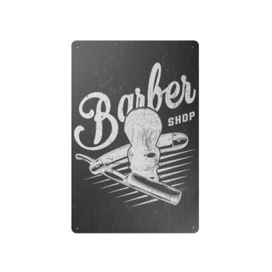 Декоративная табличка для салонов красоты, барбершопов и парикмахерских BARBER B026