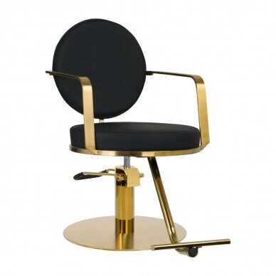 Профессиональное парикмахерское кресло GABBIANO ARRAS GOLD BLACK