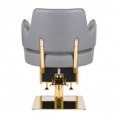 Профессиональное парикмахерское кресло GABBIANO LINZ, серо-золотого цвета 3