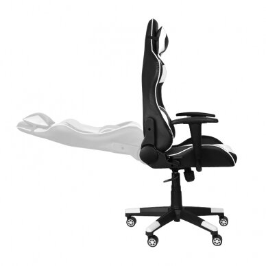 Кресло для офиса и компьютерных игр PREMIUM 916, черно-белое 3