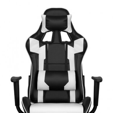Biuro ir kompiuterinių žaidimų kėdė PREMIUM 916, juodai - baltos spalvos 4