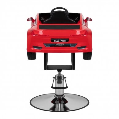 Professional children's chair for hairdressers BMW car, red 6