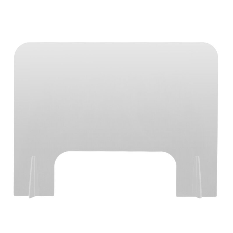 Mobile protective table wall, transparent