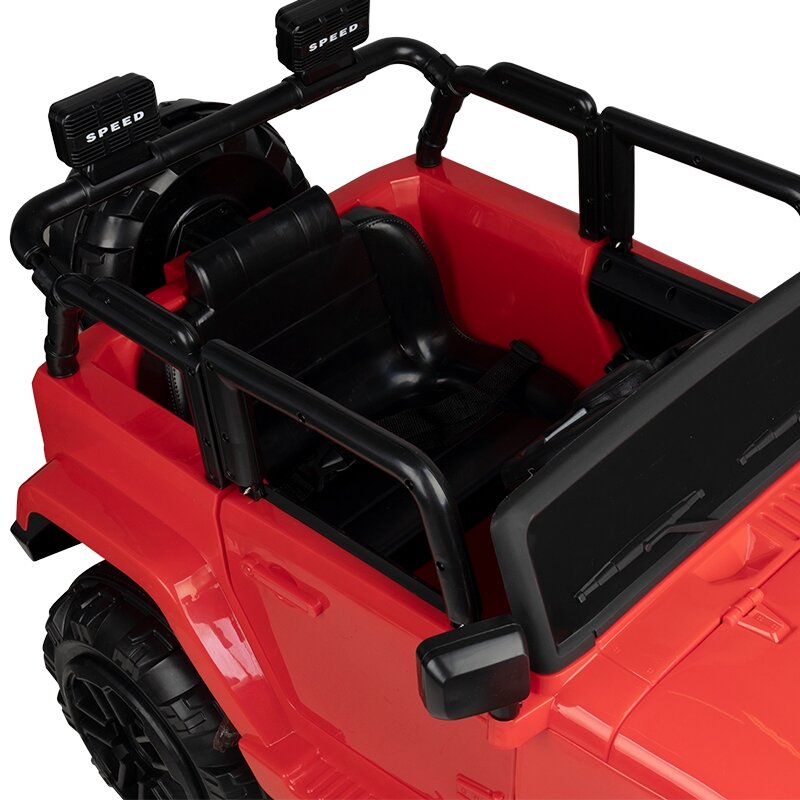 Профессиональное детское парикмахерское кресло-стул-автомобиль JEEP, красного цвета 4