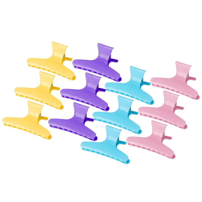 Color hair clips E-47 (12 pcs, 8.2 cm) Color hair clips E-47 (12 pcs, 8.2 cm)