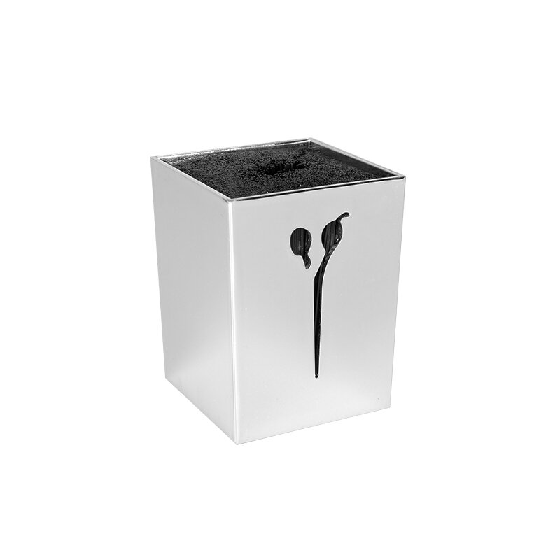 Scissor stand/organizer, silver color 1