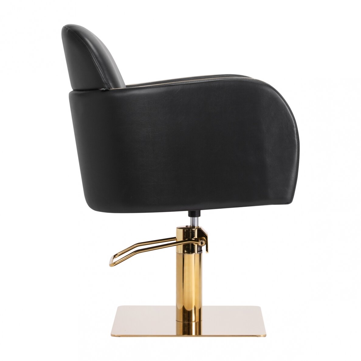 Professional hairdressing chair GABBIANO MALAGA, black with gold details 2 Professional hairdressing chair GABBIANO MALAGA, black with gold details 2