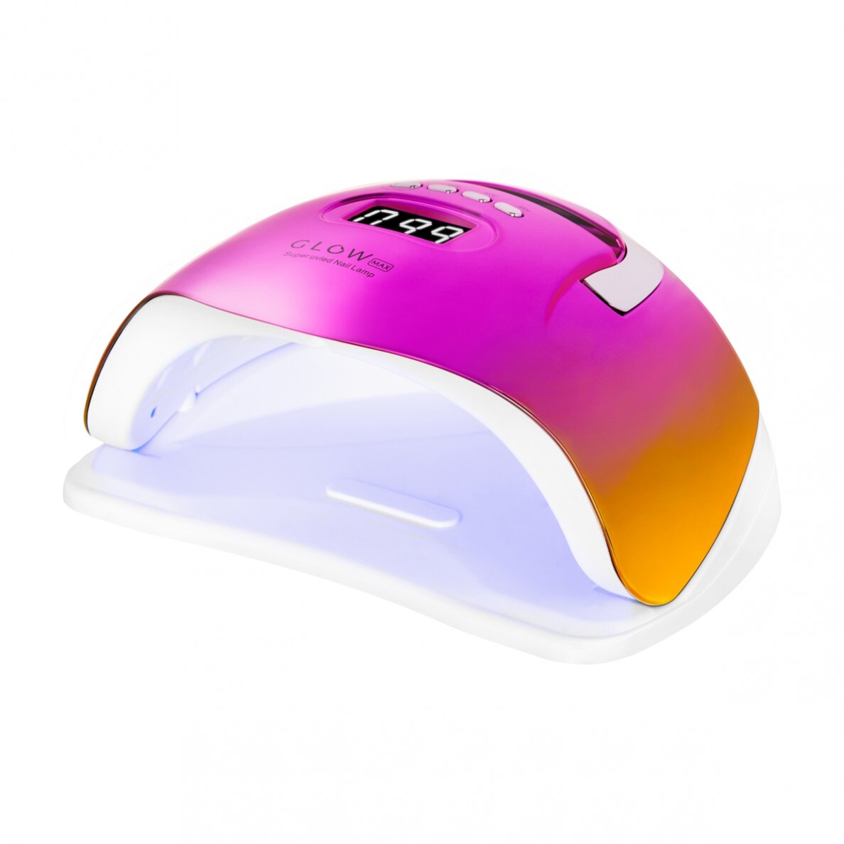 Professional UV/LED nail lamp for manicure GLOW F2 RC 220W, fuchsia/gold color Professional UV/LED nail lamp for manicure GLOW F2 RC 220W, fuchsia/gold color