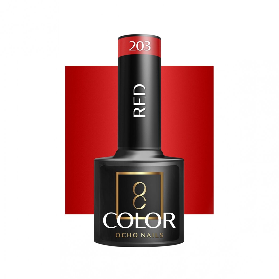 OCHO NAILS стойкий гибридный лак для маникюра RED 203, 5 г. OCHO NAILS стойкий гибридный лак для маникюра RED 203, 5 г.