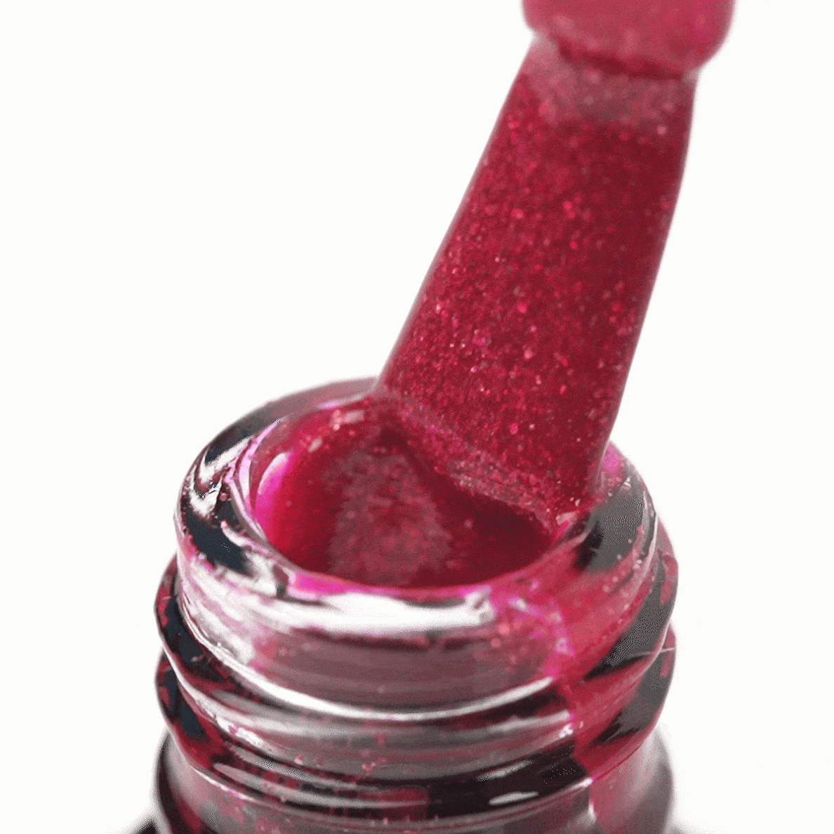 OCHO NAILS ilgalaikis hibridinis nagų lakas manikiūrui RED 211, 5 g. 2