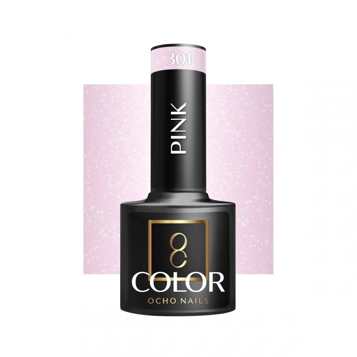 OCHO NAILS long-lasting hybrid nail polish for manicure PINK 301, 5 g. OCHO NAILS long-lasting hybrid nail polish for manicure PINK 301, 5 g.