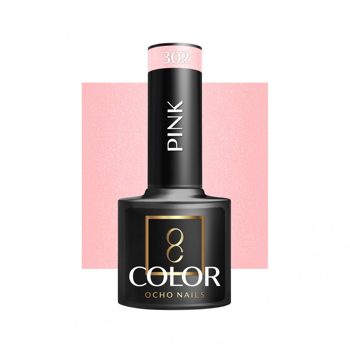 OCHO NAILS long-lasting hybrid nail polish for manicure PINK 302, 5 g. OCHO NAILS long-lasting hybrid nail polish for manicure PINK 302, 5 g.