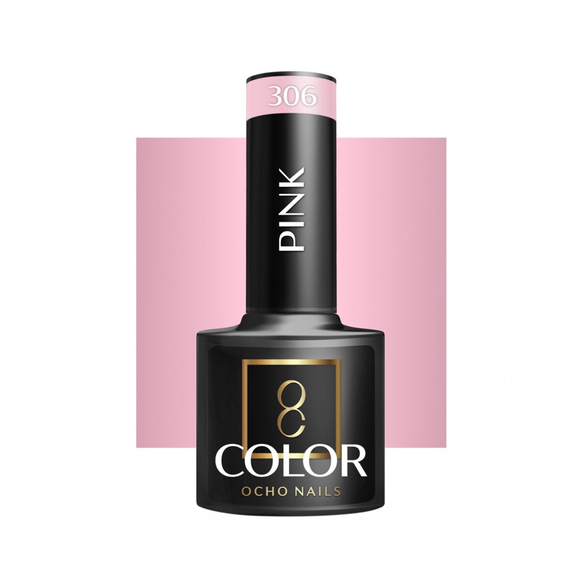 OCHO NAILS ilgalaikis hibridinis nagų lakas manikiūrui PINK 306, 5 g. OCHO NAILS ilgalaikis hibridinis nagų lakas manikiūrui PINK 306, 5 g.