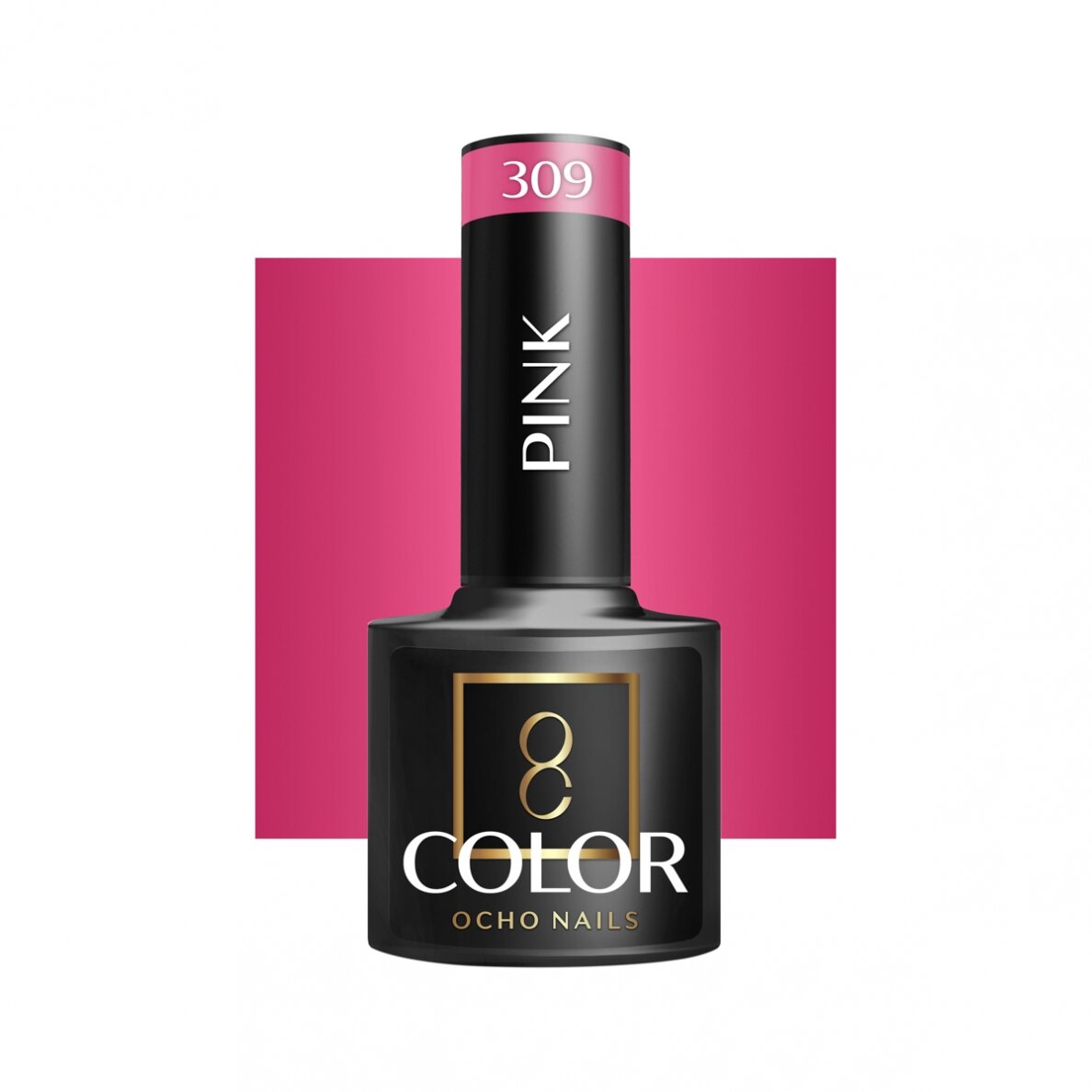 OCHO NAILS ilgalaikis hibridinis nagų lakas manikiūrui PINK 309, 5 g. OCHO NAILS ilgalaikis hibridinis nagų lakas manikiūrui PINK 309, 5 g.
