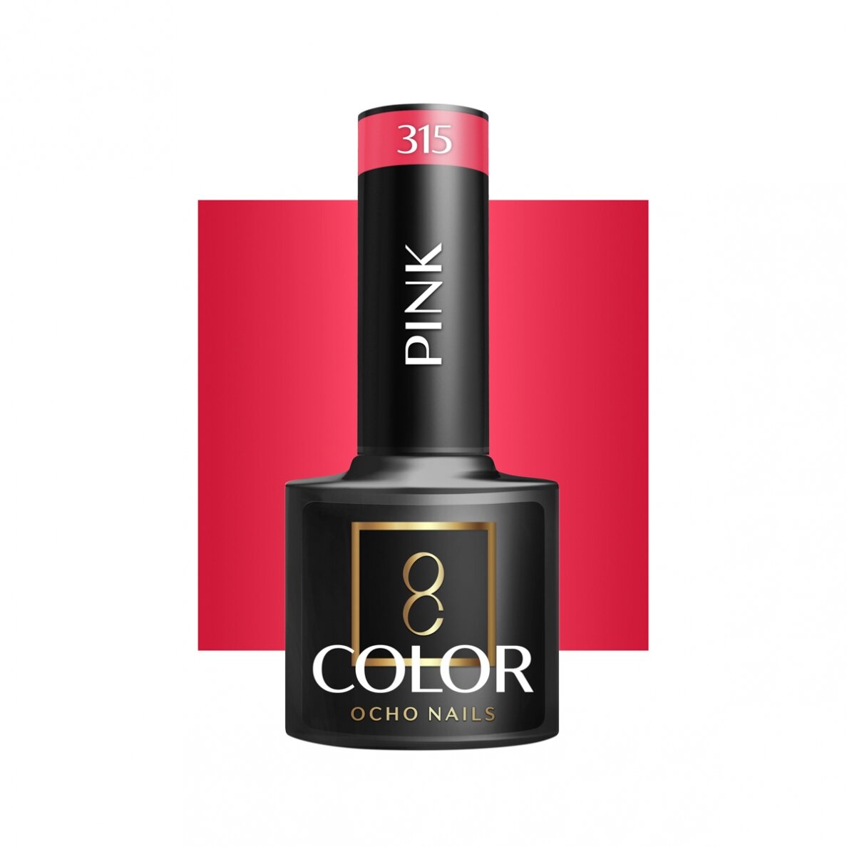 OCHO NAILS ilgalaikis hibridinis nagų lakas manikiūrui PINK 315, 5 g. OCHO NAILS ilgalaikis hibridinis nagų lakas manikiūrui PINK 315, 5 g.