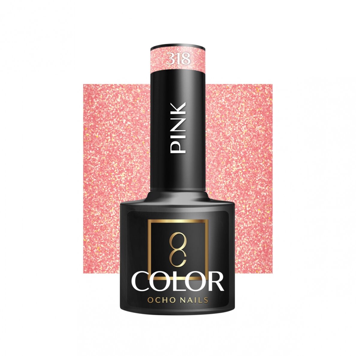 OCHO NAILS ilgalaikis hibridinis nagų lakas manikiūrui PINK 318, 5 g. OCHO NAILS ilgalaikis hibridinis nagų lakas manikiūrui PINK 318, 5 g.