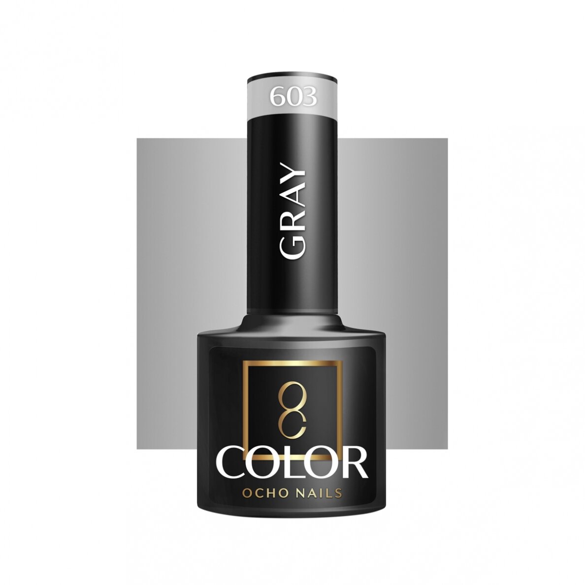 OCHO NAILS ilgalaikis hibridinis nagų lakas manikiūrui GRAY 603, 5 g. OCHO NAILS ilgalaikis hibridinis nagų lakas manikiūrui GRAY 603, 5 g.